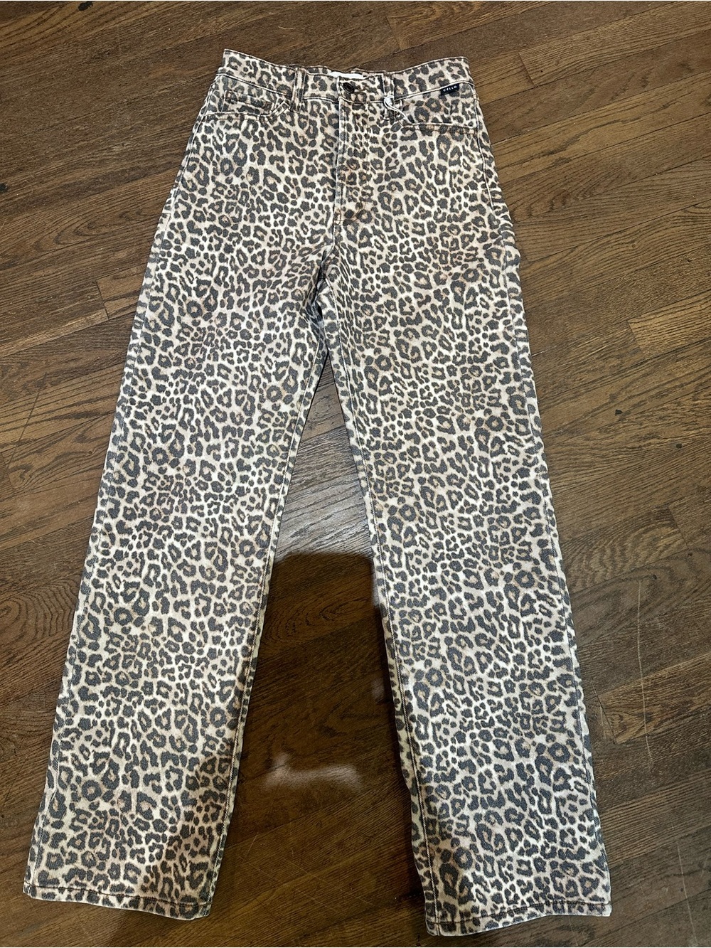 Cello Leopard Print Women's Jeans - Beige and Brown